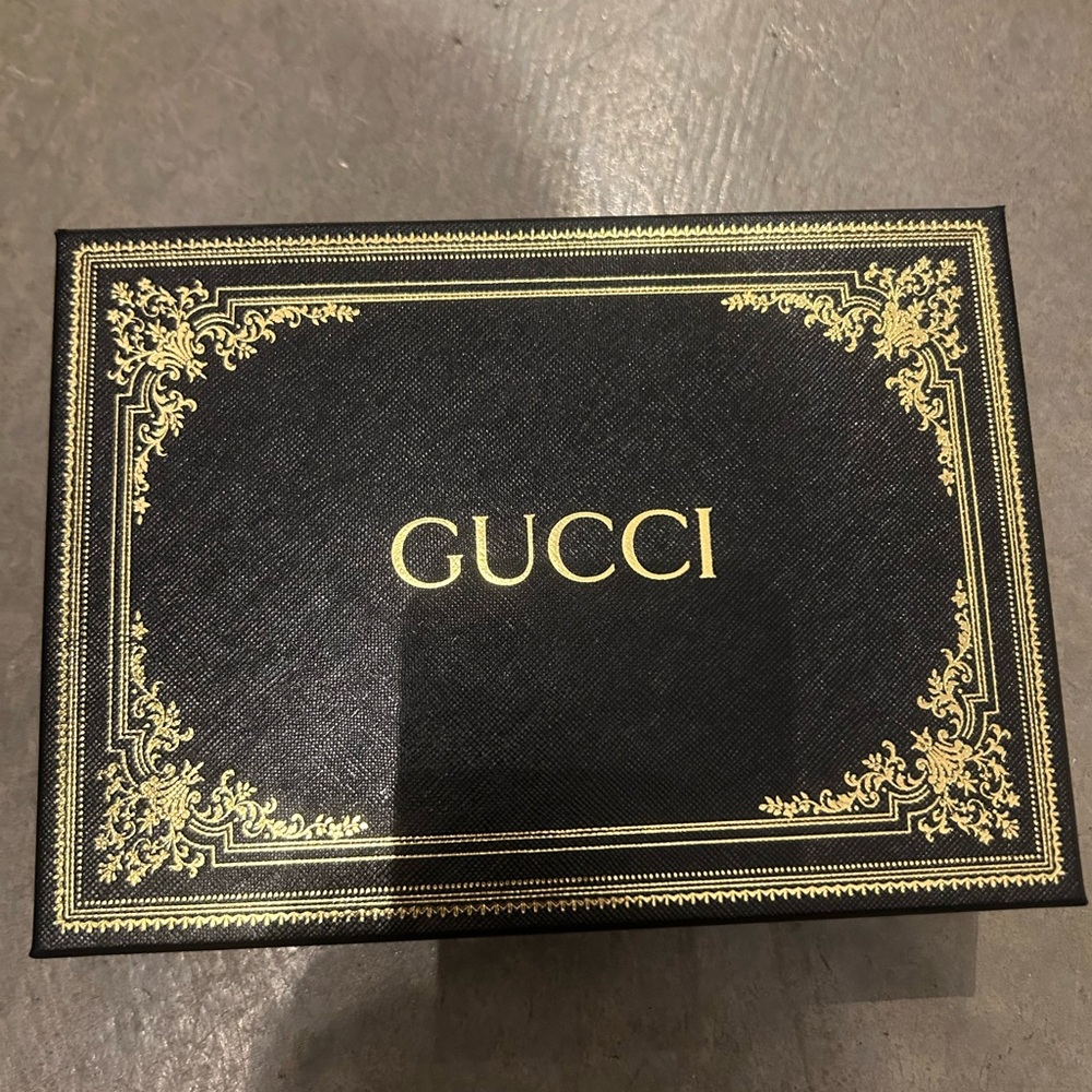 GUCCI Black Box with Gold Accents